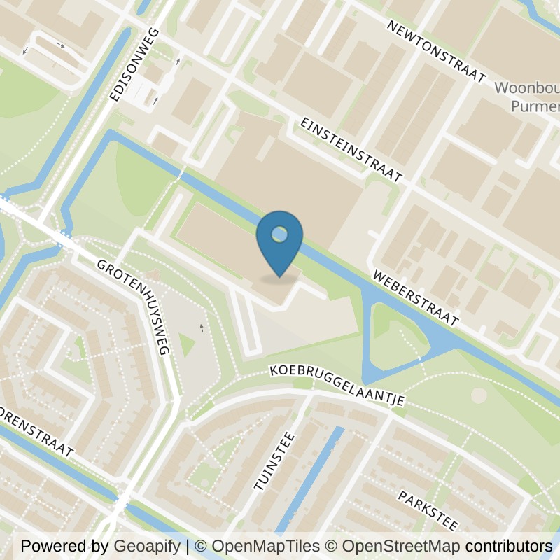 Map: location of Basic-Fit Purmerend Grotenhuysweg 24/7 in Purmerend