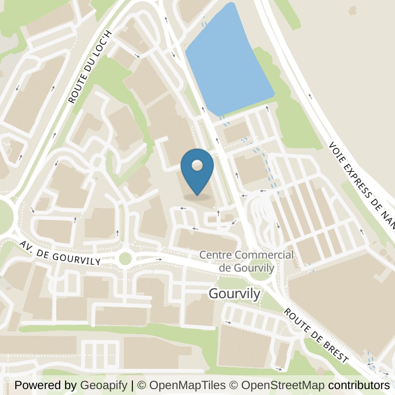 Map: location of Basic-Fit Quimper Route de Brest 159 in Quimper