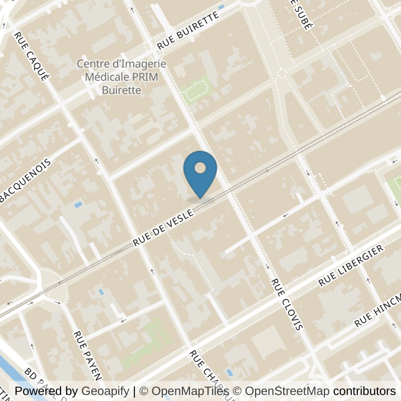 Map: location of Basic-Fit Reims Rue de Vesle in Reims