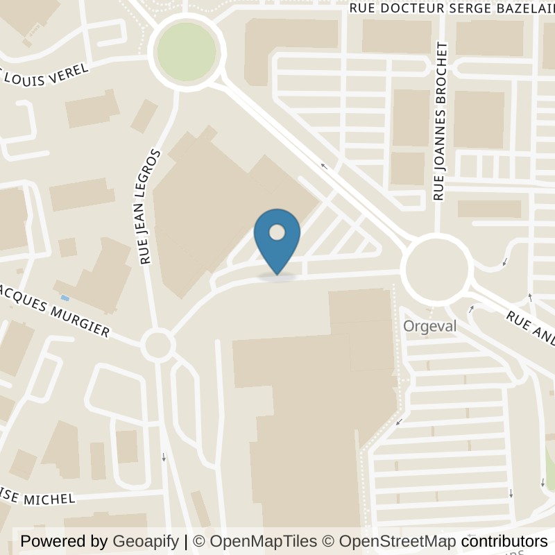 Map: location of Basic-Fit Reims Rue Francis Garnier - CC Cora in Reims