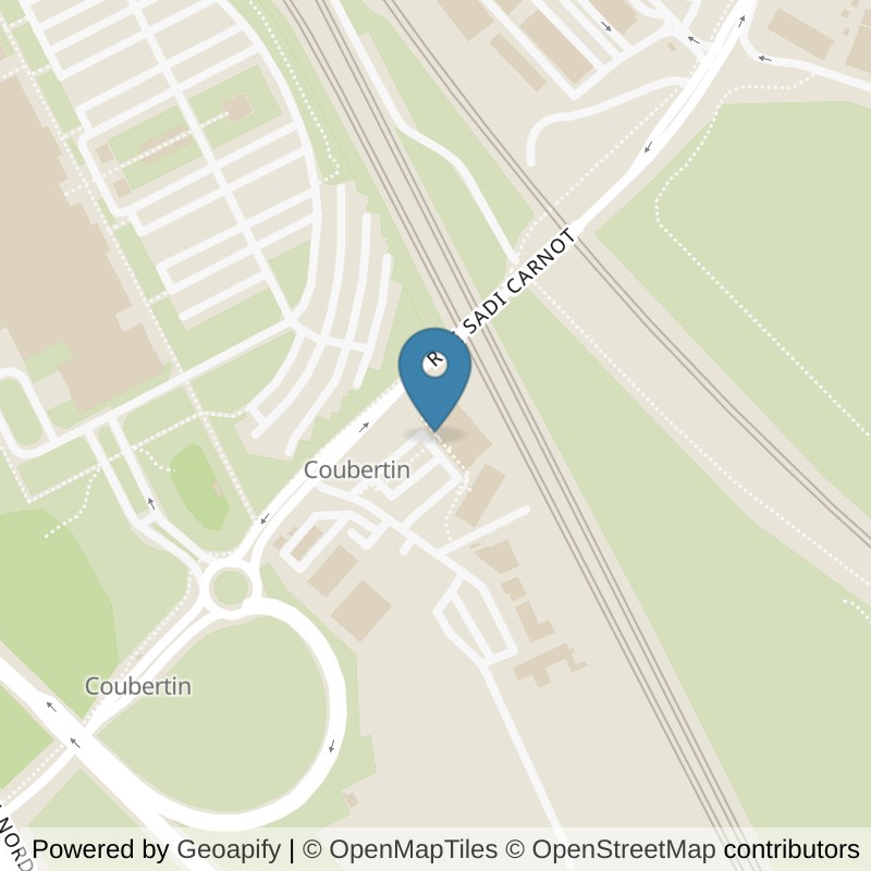 Map: location of Basic-Fit Ronchin Place Pierre de Coubertin in Ronchin