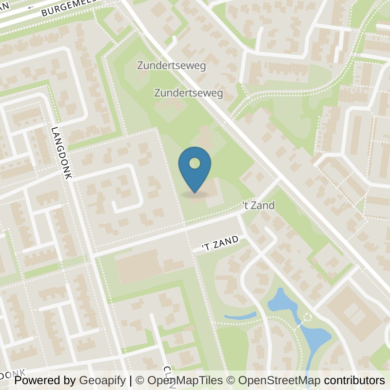 Map: location of Basic-Fit Roosendaal t Zand 24/7 in Roosendaal