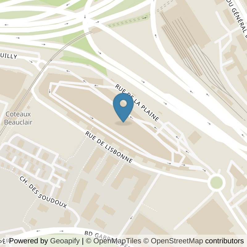 Map: location of Basic-Fit Rosny-sous-Bois Rue de Lisbonne in Rosny-sous-Bois