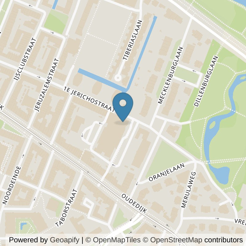Map: location of Basic-Fit Rotterdam 1e Jerichostraat 24/7 in Rotterdam