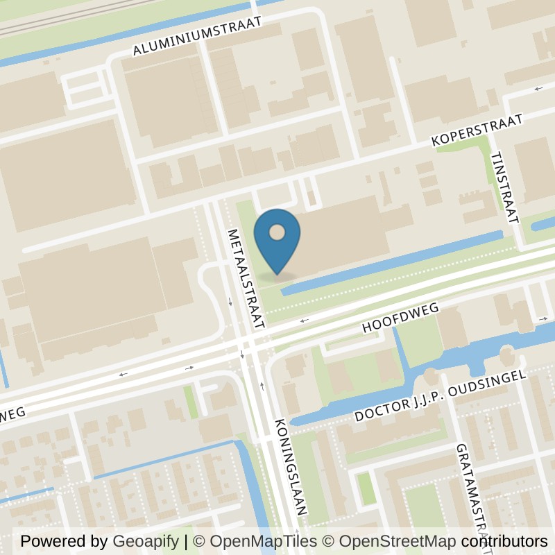 Map: location of Basic-Fit Rotterdam Metaalhof 24/7 in Rotterdam