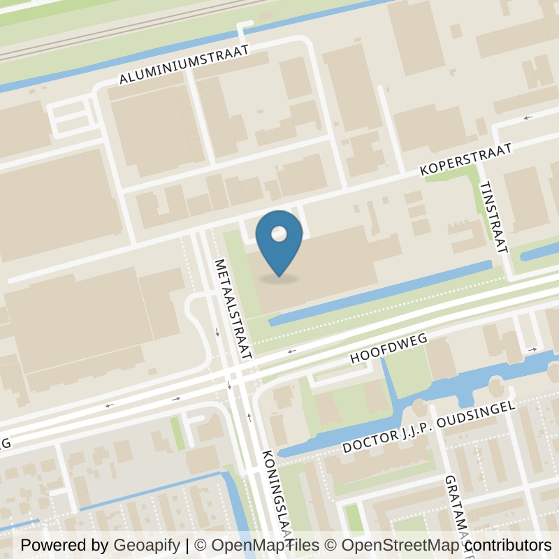 Map: location of Basic-Fit Rotterdam Metaalhof Ladies in Rotterdam