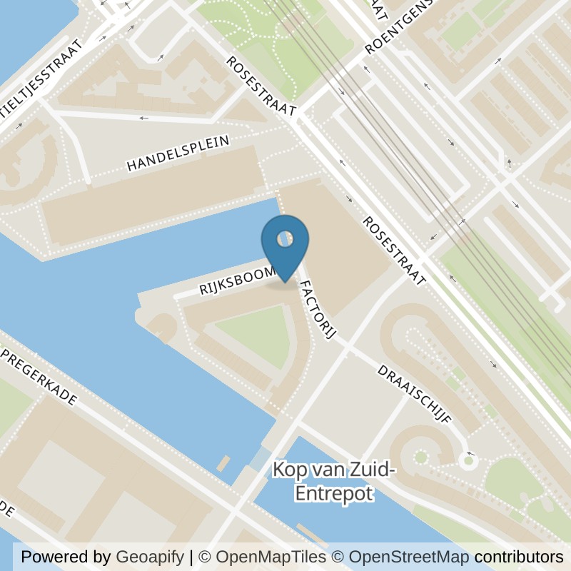 Map: location of Basic-Fit Rotterdam Rijksboom in Rotterdam