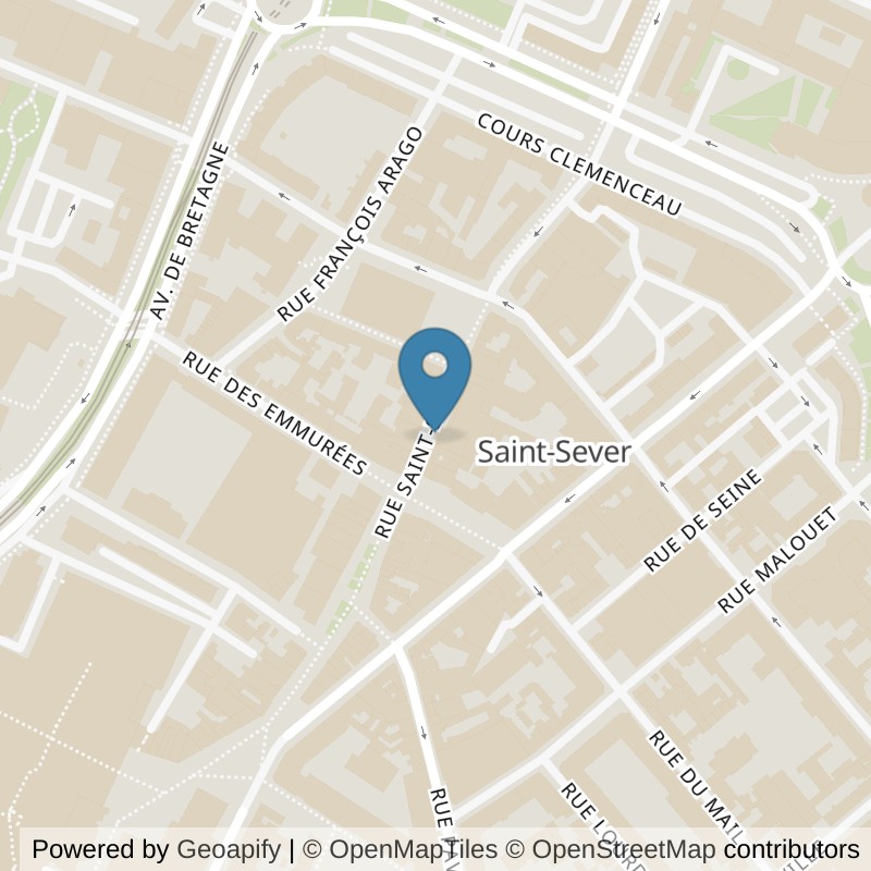 Map: location of Basic-Fit Rouen 69-75 Rue Saint-Sever in Rouen