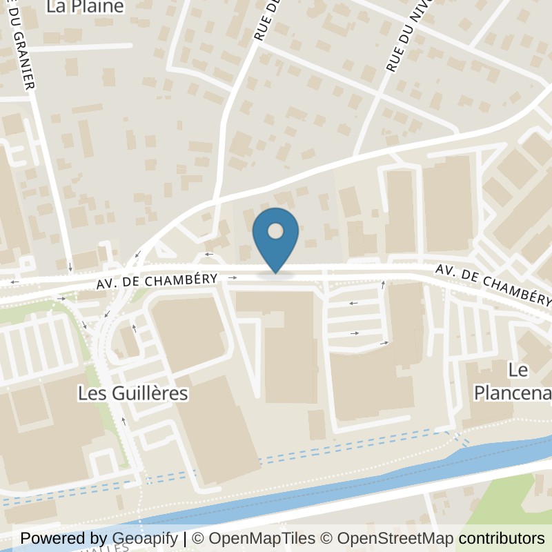 Map: location of Basic-Fit Saint-Alban-Leysse Avenue de Chambéry 24/7 in Saint-Alban-Leysse