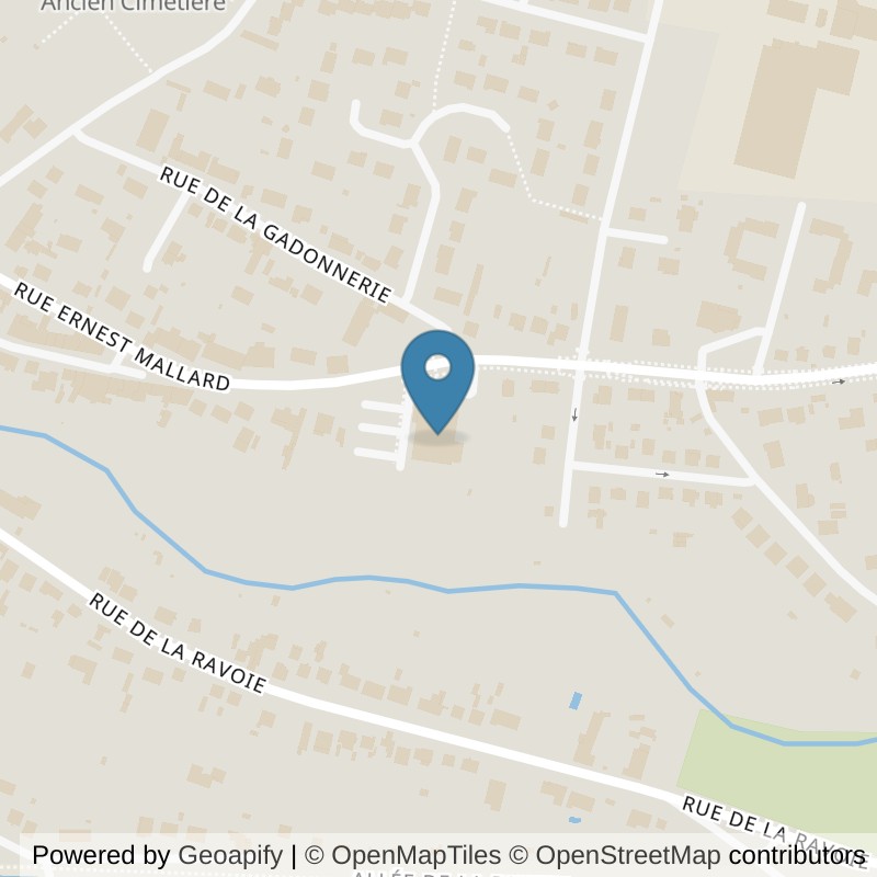 Map: location of Basic-Fit Saint Amand Montrond rue Ernest Mallard in Saint Amand Montrond