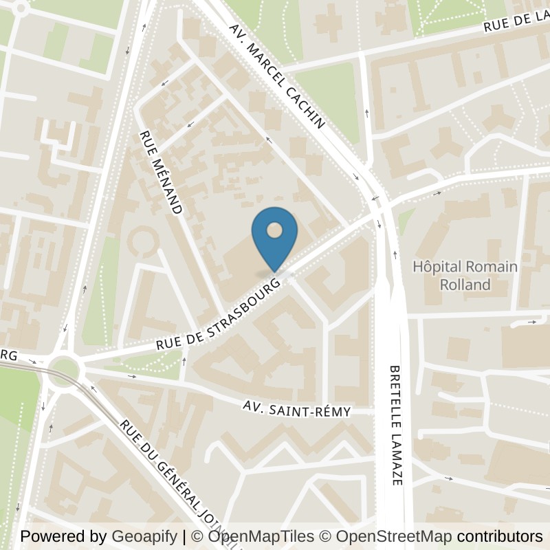 Map: location of Basic-Fit Saint-Denis Rue de Strasbourg 83 in Saint-Denis