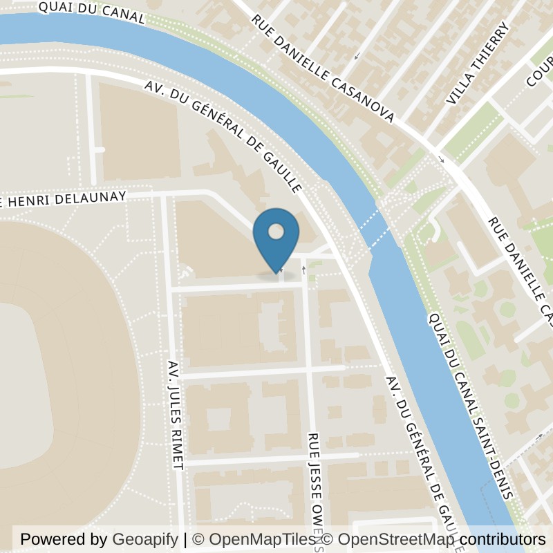 Map: location of Basic-Fit Saint-Denis Rue du Mondial 1998 2/6 in Saint-Denis