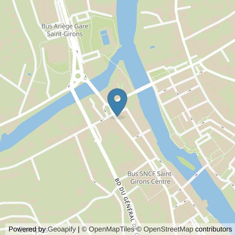 Map: location of Basic-Fit Saint-Girons Rue Villefranche in Saint-Girons