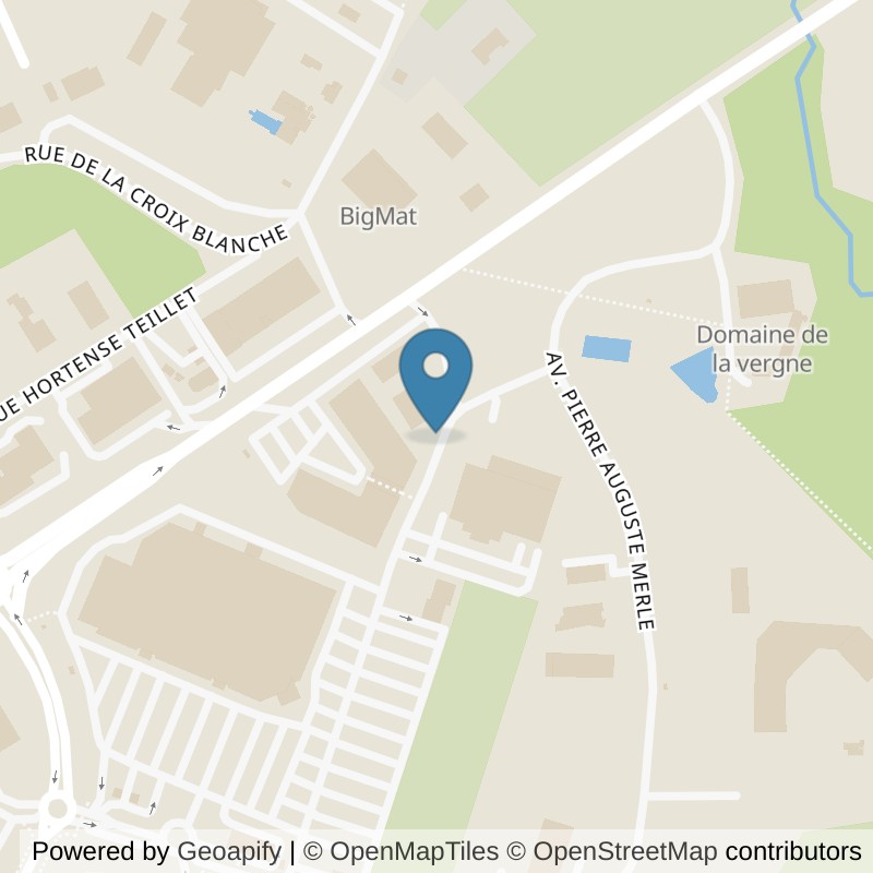Map: location of Basic-Fit Saint-Junien Rue des Cooperateurs in Saint-Junien