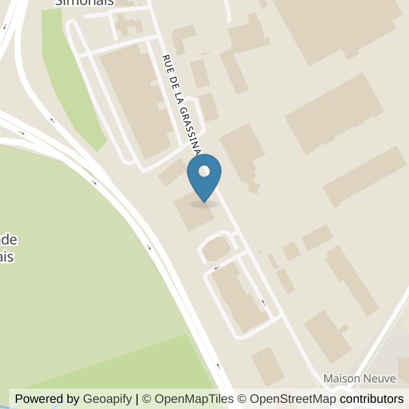 Map: location of Basic-Fit Saint-Malo Rue de la Grassinais 24/7 in Saint-Malo
