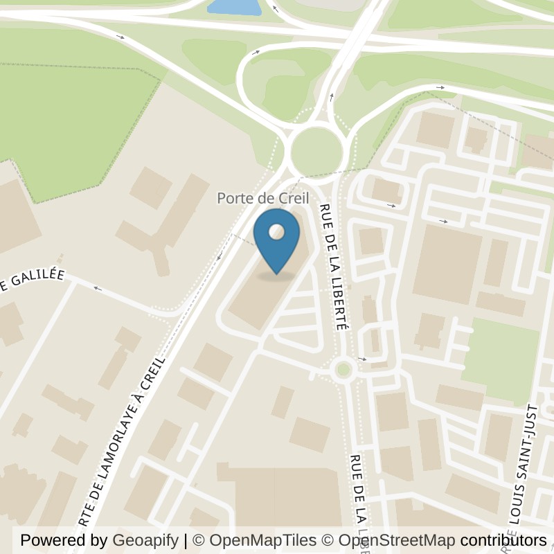 Map: location of Basic-Fit Saint-Maximin Rue Claire Lacombe 24/7 in Saint-Maximin
