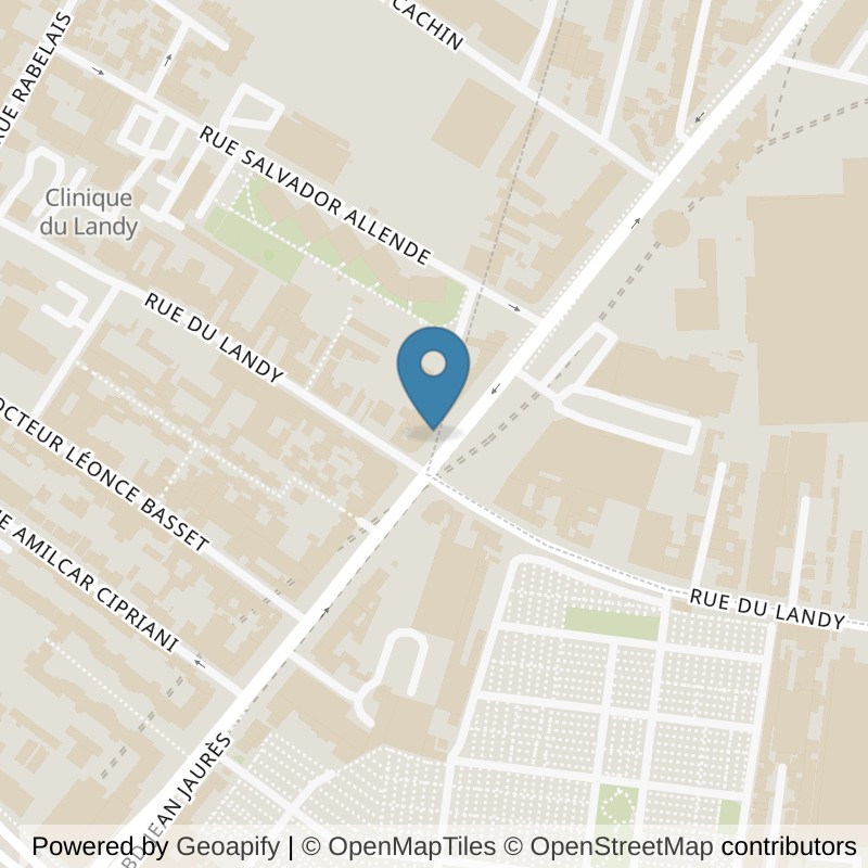 Map: location of Basic-Fit Saint-Ouen Boulevard Jean Jaurès in Saint-Ouen