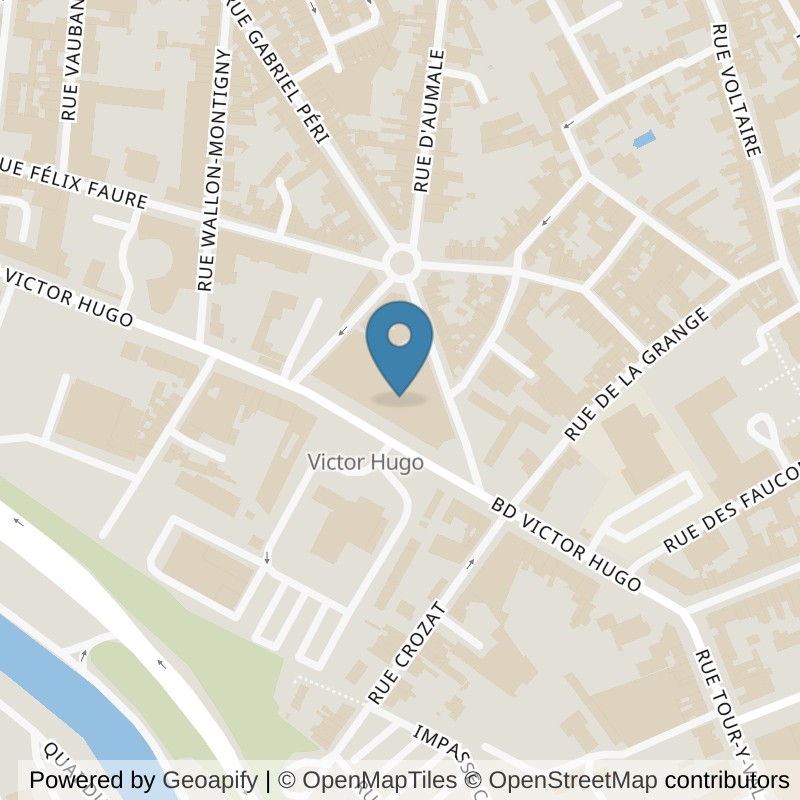 Map: location of Basic-Fit Saint-Quentin Boulevard Victor Hugo 24/7 in Saint-Quentin