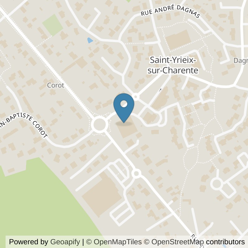 Map: location of Basic-Fit Saint-Yrieix-sur-Charente Rue de Saint Jean d’Angely 144 in Saint-Yrieix-sur-Charente