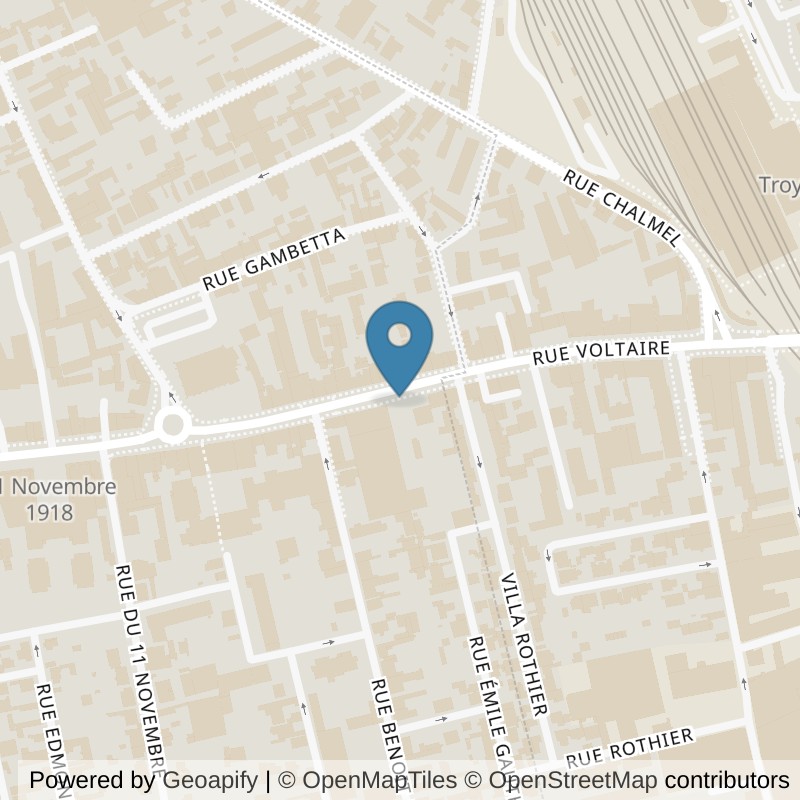 Map: location of Basic-Fit Sainte-Savine Avenue du Général Gallieni 5 in Sainte-Savine