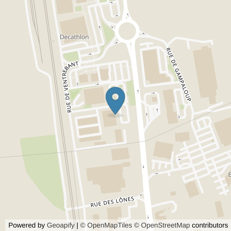 Map: location of Basic-Fit Salaise-sur-Sanne Avenue Plein Sud 11 24/7 in Salaise-sur-Sanne