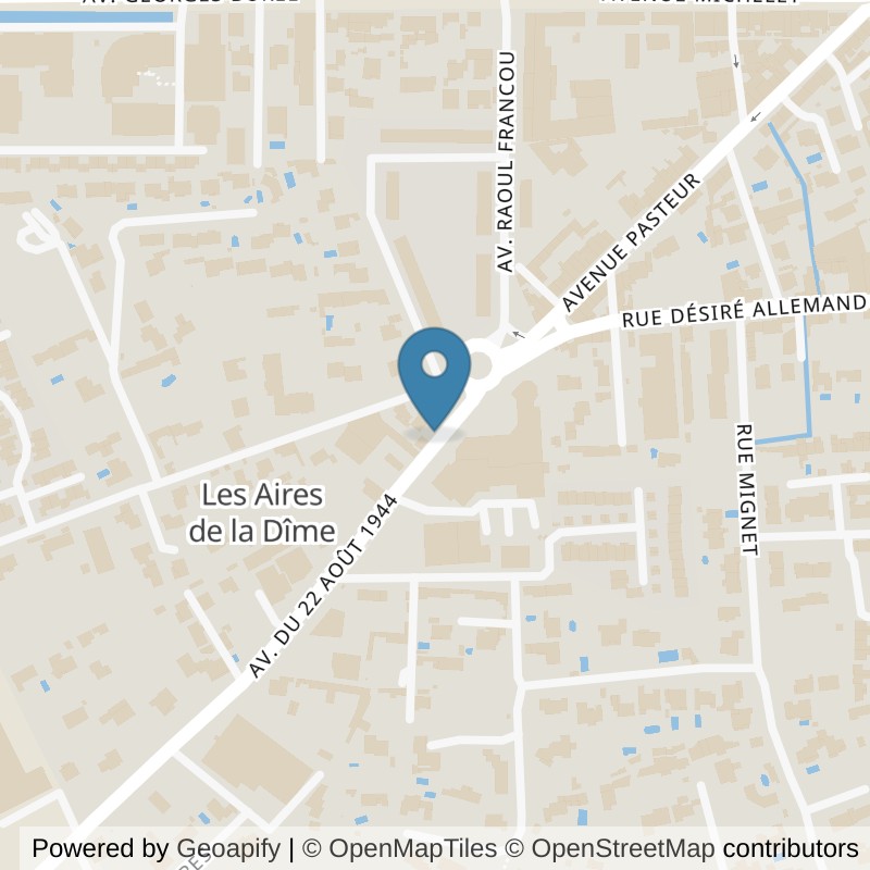 Map: location of Basic-Fit Salon-de-Provence CC Géant Casino - Avenue du 22 Août 1944 0 in Salon-de-Provence