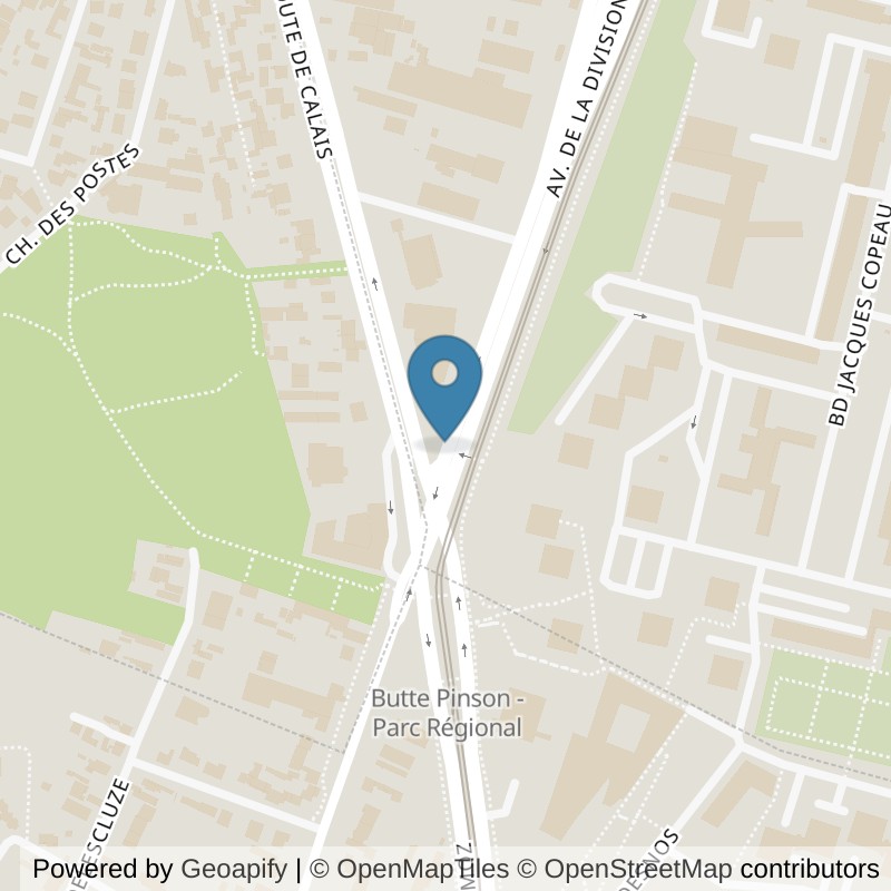 Map: location of Basic-Fit Sarcelles Avenue de la Division Leclerc 24/7 in Sarcelles