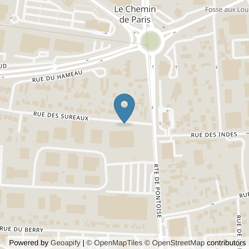 Map: location of Basic-Fit Sartrouville Rue des Sureaux 24/7 in Sartrouville