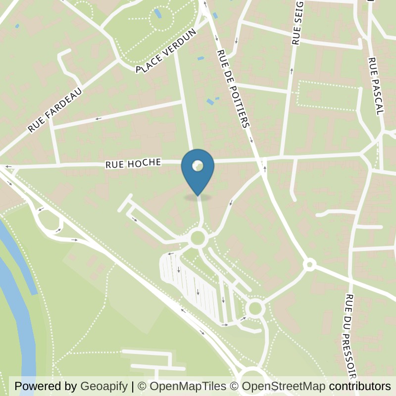 Map: location of Basic-Fit Saumur 5ter Avenue Balzac in Saumur