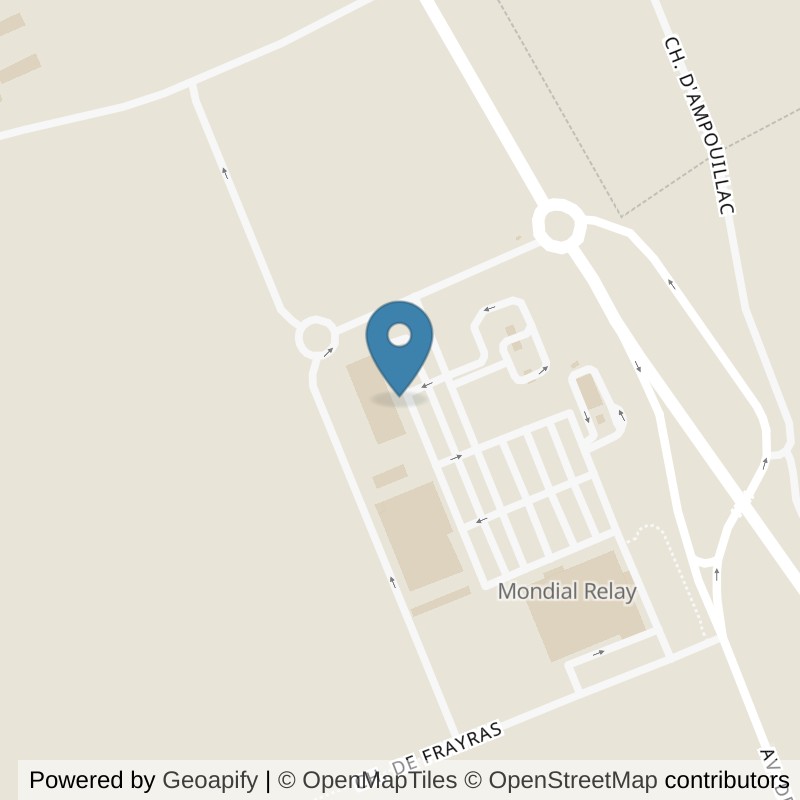Map: location of Basic-Fit saverdun Parc commercial Saint Martin de Peyrelade in Saverdun