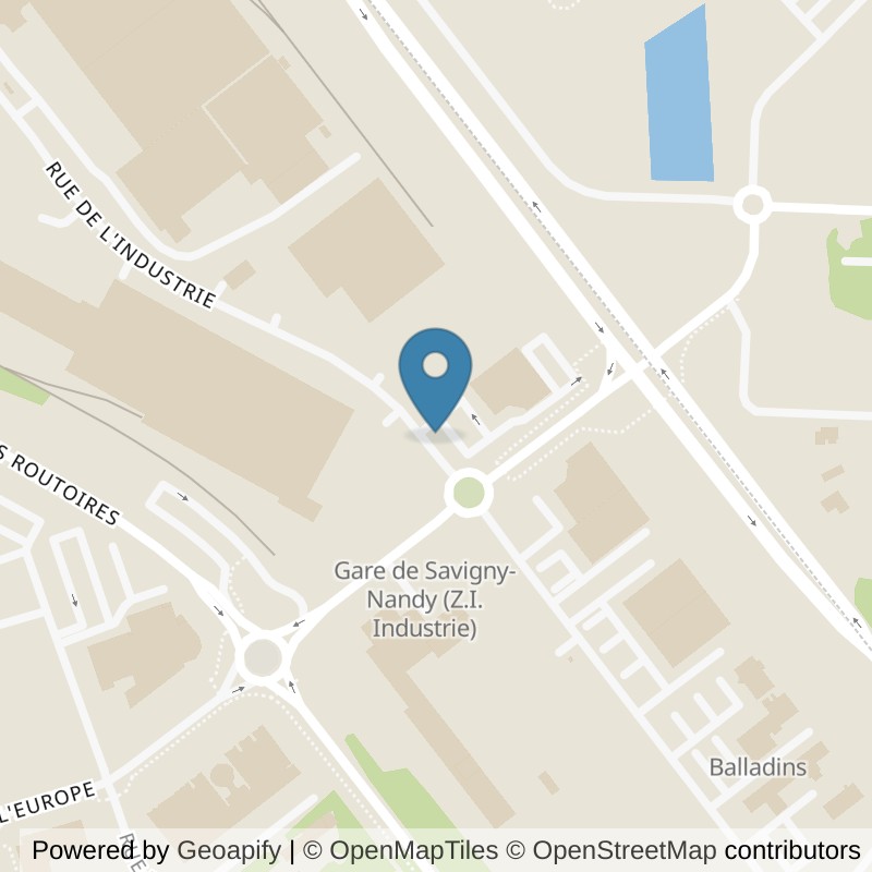 Map: location of Basic-Fit Savigny-le-Temple Rue de l’Industrie 24/7 in Savigny-le-Temple