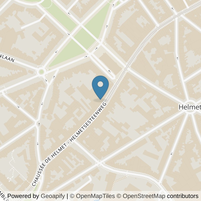 Map: location of Basic-Fit Schaerbeek Chaussée de Helmet 24/7 in Schaerbeek