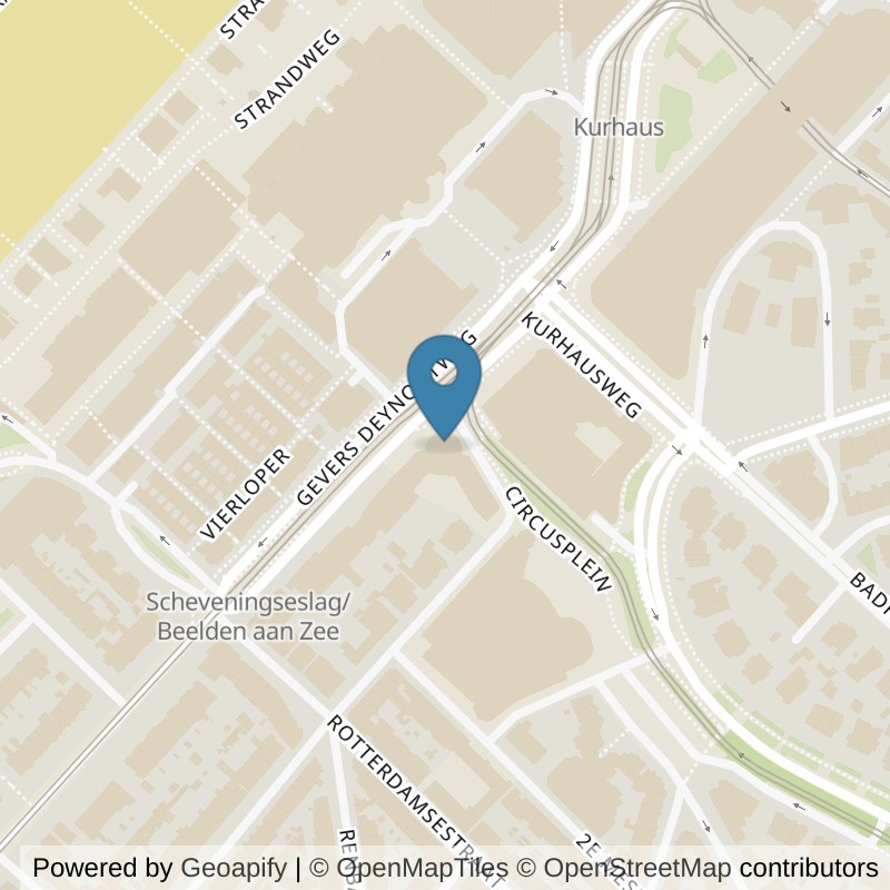 Map: location of Basic-Fit Scheveningen Gevers Deynootweg in Scheveningen