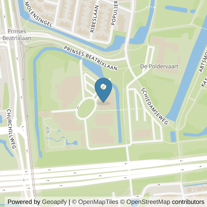 Map: location of Basic-Fit Schiedam Prinses Beatrixlaan 24/7 in Schiedam