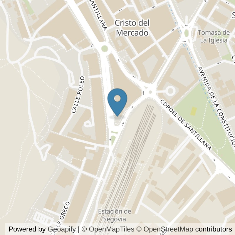 Map: location of Basic-Fit Avenida del Obispo Quesada Segovia in Segovia