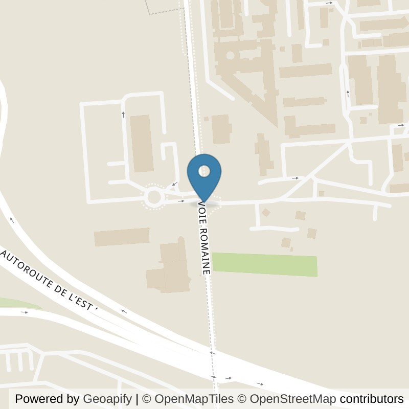 Map: location of Basic-Fit Semecourt Voie Romaine 0 in Semecourt