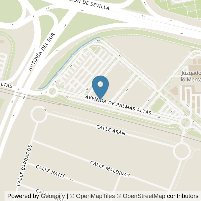 Map: location of Basic-Fit Avenida de Palmas Atlas Sevilla in Sevilla