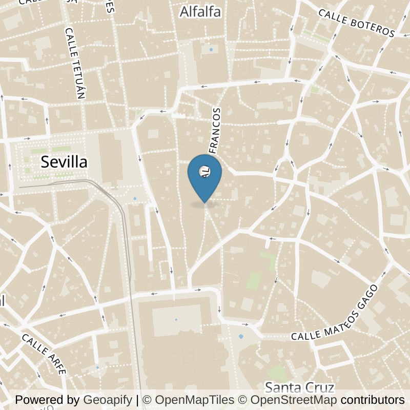 Map: location of Basic-Fit Calle Francos Sevilla in Sevilla