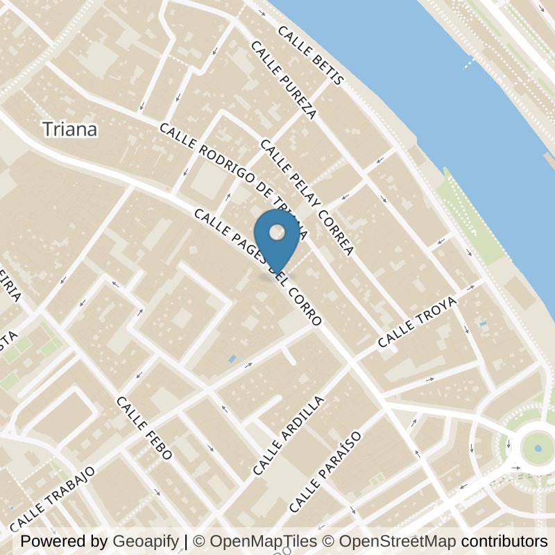 Map: location of Basic-Fit Calle Pagés del Corro Sevilla in Sevilla