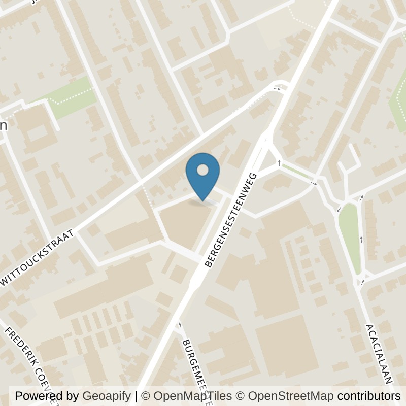 Map: location of Basic-Fit Sint-Pieters-Leeuw Bergensesteenweg 24/7 in Sint-Pieters-Leeuw