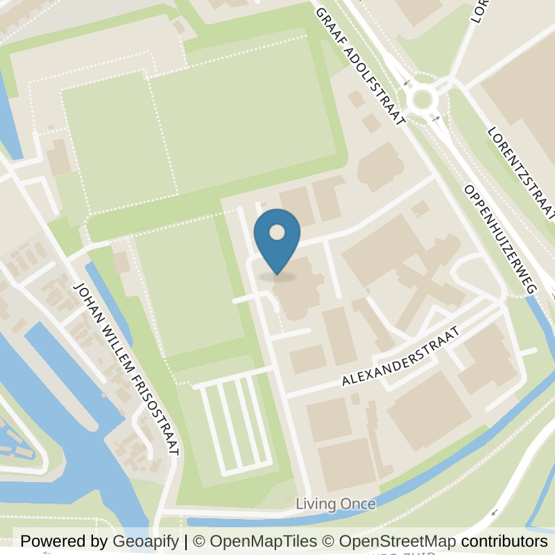 Map: location of Basic-Fit Sneek Alexanderstraat 24/7 in Sneek