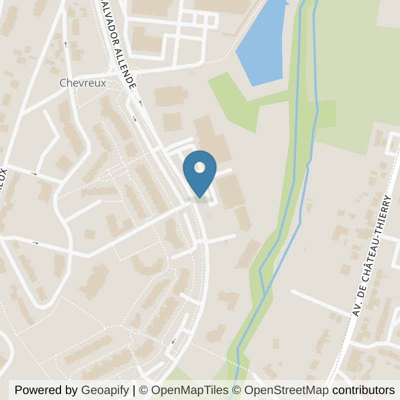 Map: location of Basic-Fit Soissons Avenue Salvador Allende in Soissons