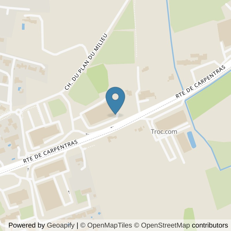 Map: location of Basic-Fit Sorgues Route de Carpentras in Sorgues