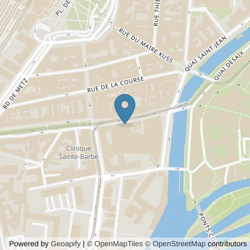 Map: location of Basic-Fit Strasbourg Rue du Faubourg National in Strasbourg