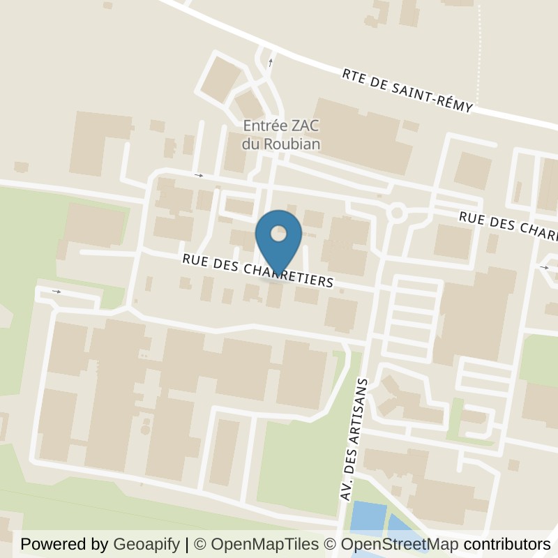 Map: location of Basic-Fit Tarascon Rue des Charretiers in Tarascon