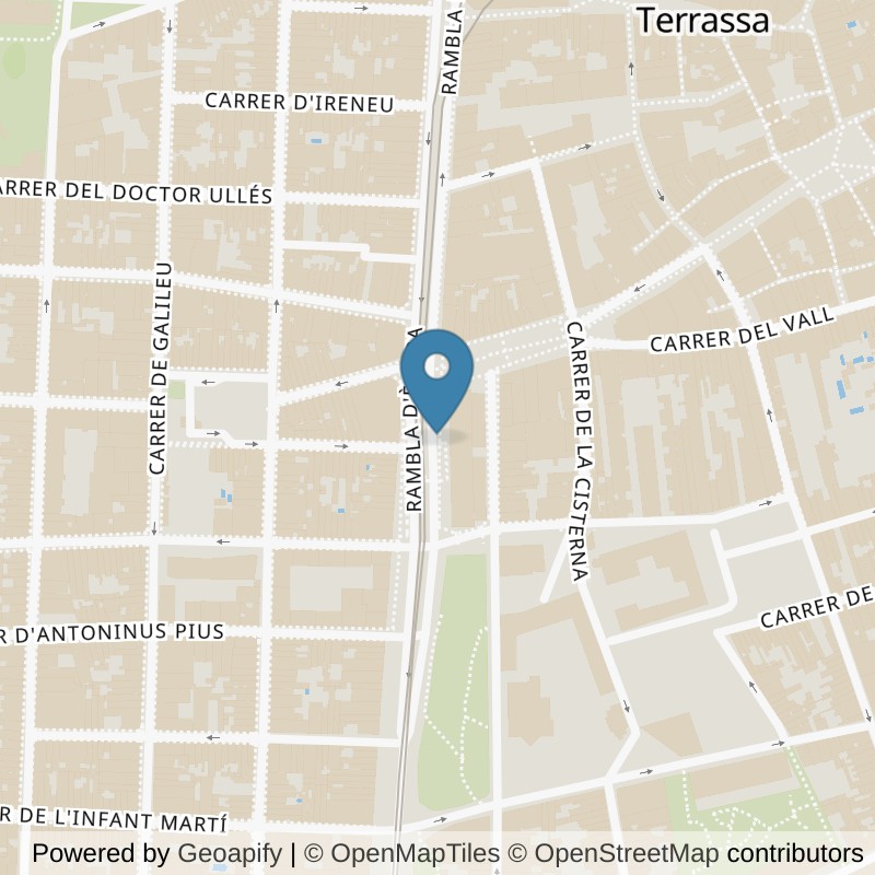 Map: location of Basic-Fit Rambla d'Egara Tarrasa in Tarrasa