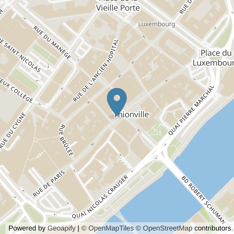 Map: location of Basic-Fit Thionville Place Anne Grommerch 10 in Thionville