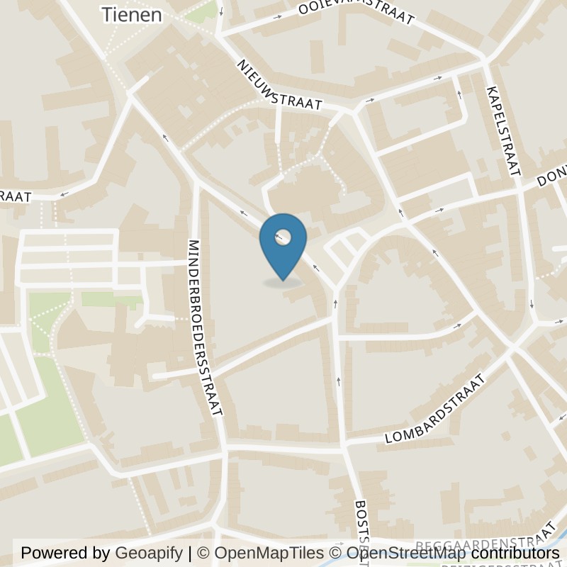 Map: location of Basic-Fit Tienen 24/7 in Tienen