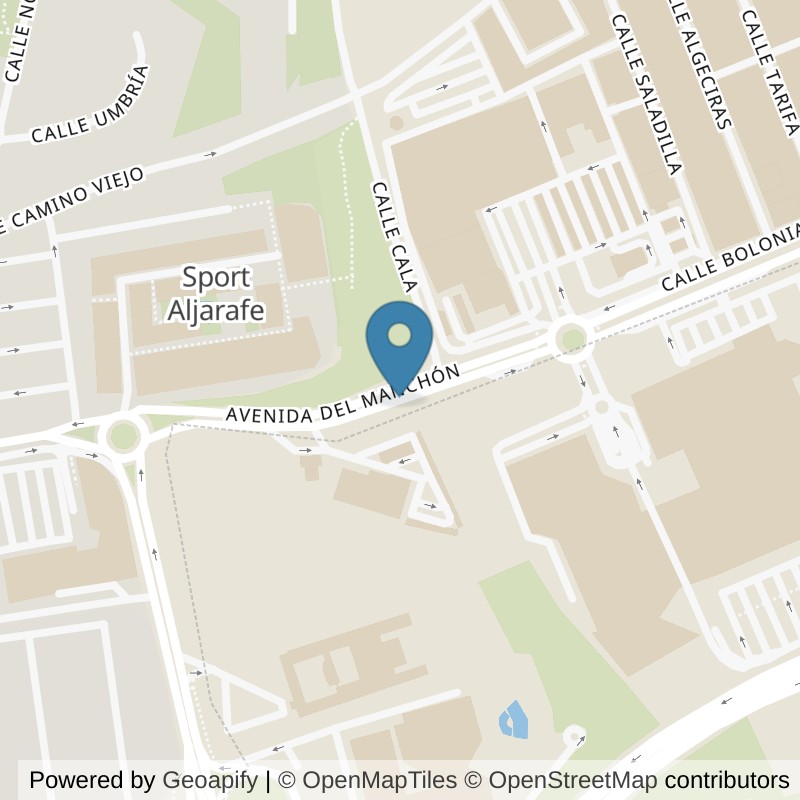 Map: location of Basic-Fit Centro Comercial Aljarafe Tomares in Tomares
