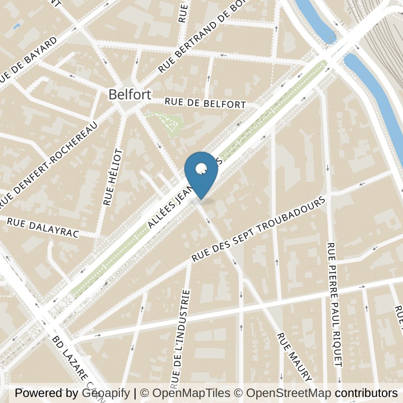 Map: location of Basic-Fit Toulouse Allée Jean Jaurès in Toulouse
